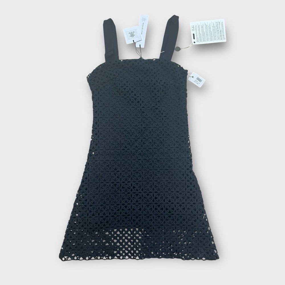 Miguelina Kira Circle Lace Dress Black XS NWT